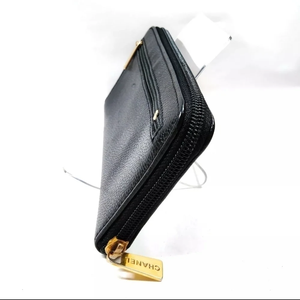 Chanel Long Wallet Black Caviar Skin - Picture 3 of 9
